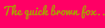 Image with Font Color AB9E00 and Background Color FF0065